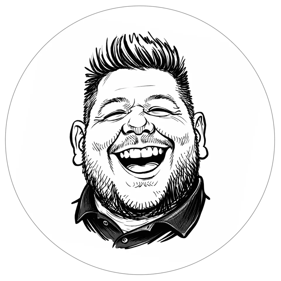Porträtzeichnung von Kevin Fromm